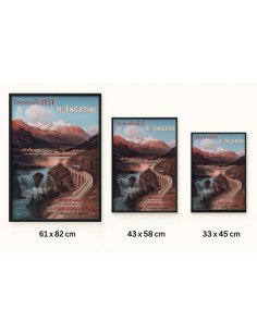 Reproduction Haute Engadine disponible en 3 formats 61×82, 43×58 et 33×45 cm