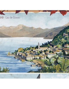 Détail du paysage de Bellaggio sur le lac de Côme