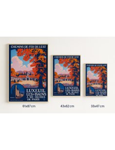 Affiche Luxeuil-les-Bains – présentation des 3 formats disponibles