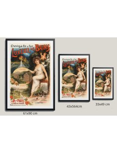 Les trois formats de l’affiche Luxeuil-les-Bains côte à côte