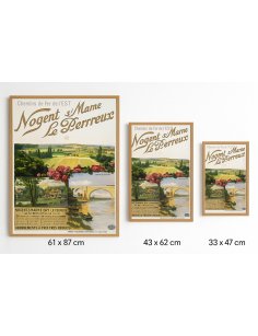 Les 3 formats de l’affiche Chemins de fer de l’Est – Nogent-sur-Marne