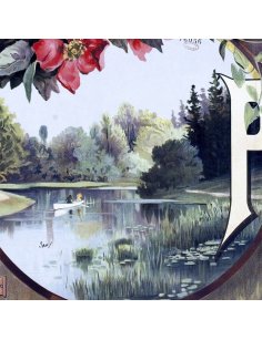 Détail de l’affiche Plombières-les-Bains – Barque sur l’eau