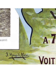 Signature Hugo d’Alesi sur l’affiche de Plombières-les-Bains