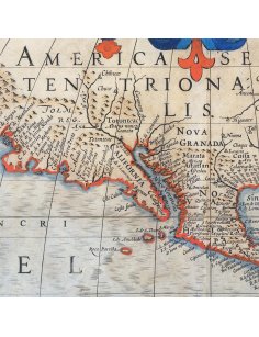 Californie et côte pacifique nord sur une carte ancienne de 1606
