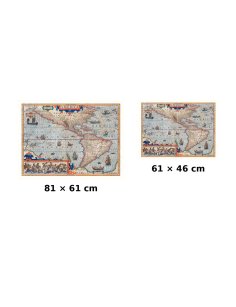 Carte ancienne de l’Amérique disponible en deux formats : 81x61 cm et 61x46 cm