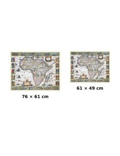 Carte ancienne de l’Afrique disponible en deux formats : 76x61 cm et 61x49 cm