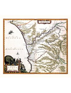 Carte ancienne Congo et Angola de 1662