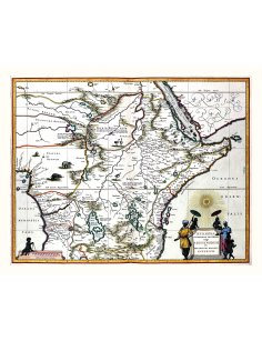 Carte ancienne Éthiopie de 1665