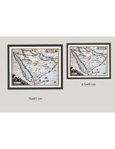 Présentation des deux formats de la carte Arabia par Blaeu