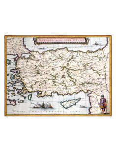 Carte ancienne de la Turquie (Asia Minor), 1635 par Willem Blaeu