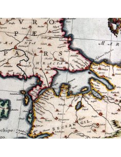 Détail de la carte Blaeu 1635 – ville de Constantinople (Istanbul)