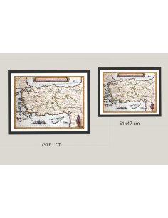 Présentation des deux formats de la carte Asia Minor de 1635 signée Blaeu