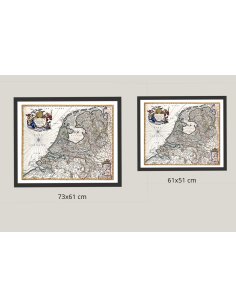 Vue comparative des deux formats disponibles de la carte Belgium Foederatum