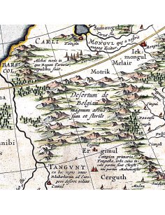 Détail de la carte de la Tartarie – région de Mandchourie