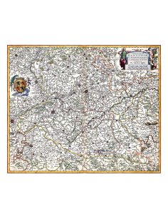 Carte ancienne du Comté de Hainaut 1682 par Nicolas Visscher