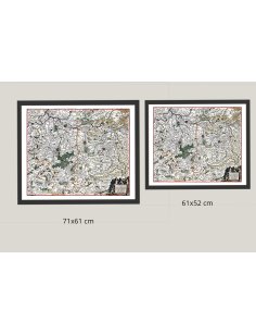 Aperçu des deux formats disponibles de la carte ancienne du Brabant méridional
