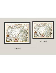Affichage des deux formats de la reproduction Aragon 1638 par Blaeu