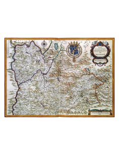 Carte ancienne du Dauphiné par Joan Blaeu et Jan Jansson (1638)