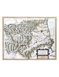 Carte ancienne du Comté de Roussillon par Joan Blaeu (1662)