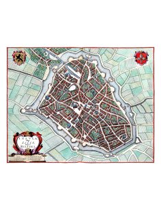 Plan ancien détaillé de Lille par Joan Blaeu (1649)