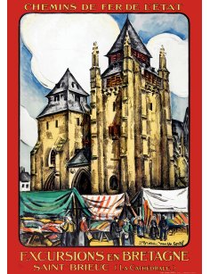 Affiche Saint-Brieuc par Jean-Charles Contel