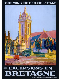 Affiche Saint-Thégonnec par Henry de Renaucourt