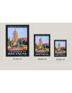 Comparaison des tailles d'affiche Saint-Thégonnec
