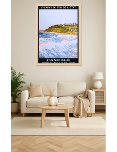 Affiche Cancale par Renaucourt ambiance décoration marine
