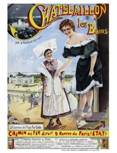 Affiche Châtelaillon-les-Bains, plage et casino, Henri Gray