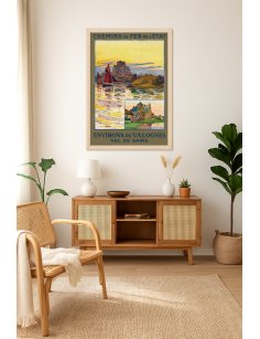 Affiche Val de Saire décoration vintage paysage