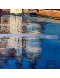 Détail du reflet du château dans l'eau