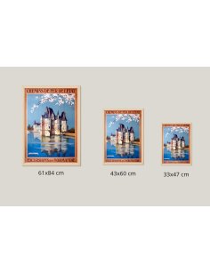 Tailles disponibles pour affiche vintage Château d'O