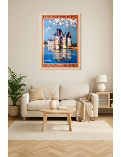 Affiche Château d'O décoration vintage intérieure