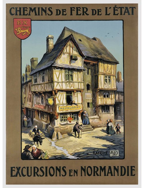 Affiche Bayeux Normandie par Charles-Jean Hallo
