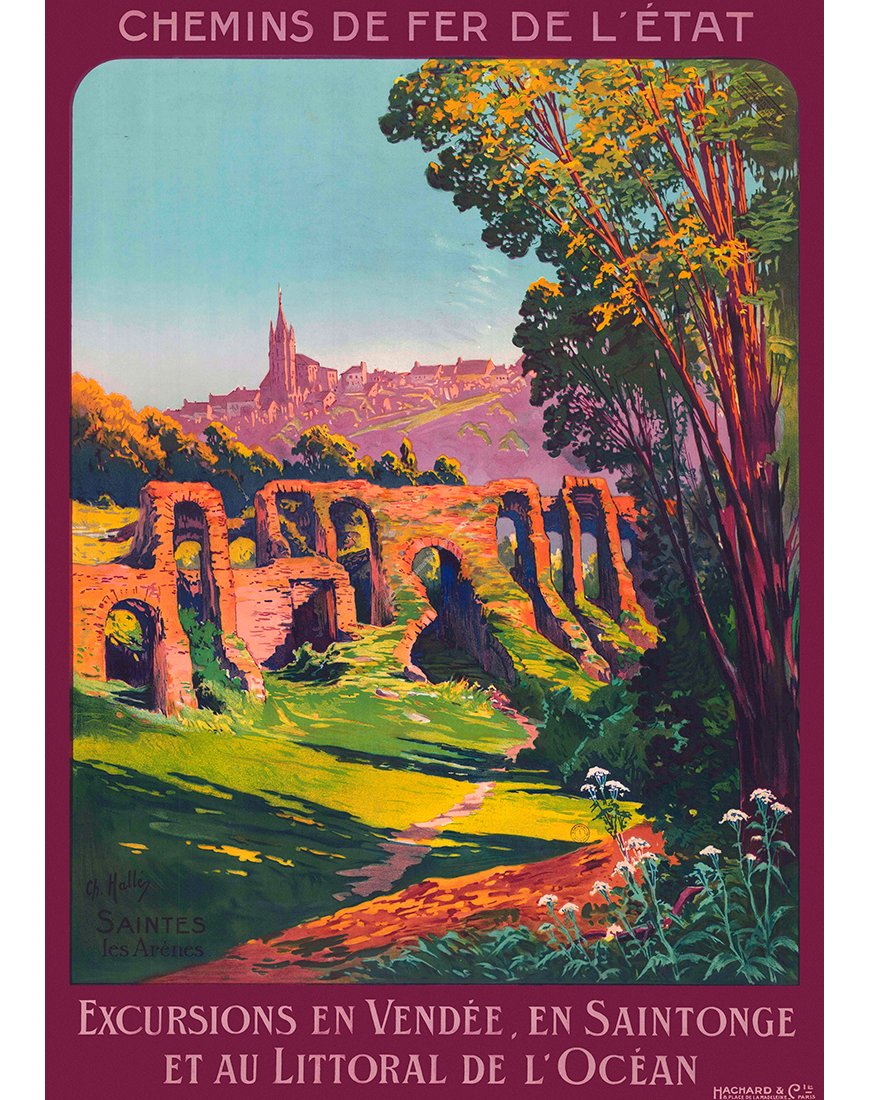 Affiche Saintes Arènes par Charles Hallé