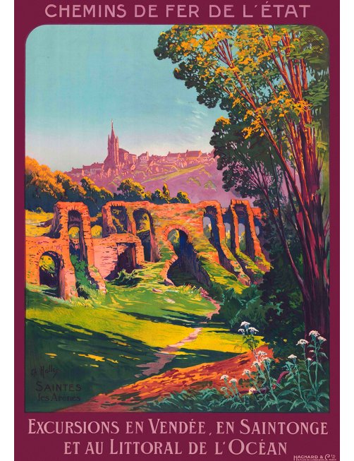 Affiche Saintes Arènes par Charles Hallé