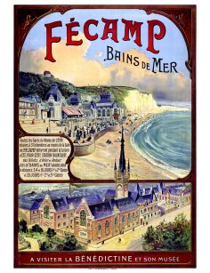 Affiche Fécamp Bains de Mer par Louis Tauzin