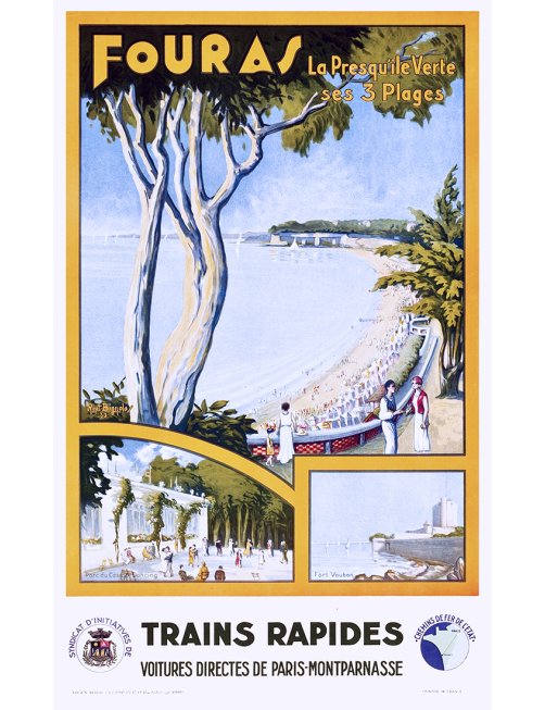 Affiche Fouras La Presqu'île Verte par Rinet Bignolas