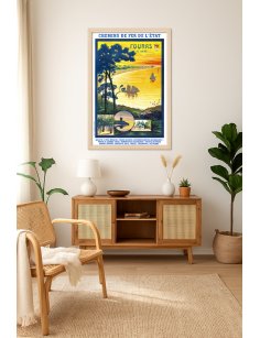 Affiche Fouras décoration vintage ambiance marine