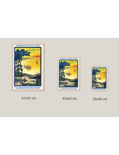Tailles disponibles pour l'affiche vintage Fouras