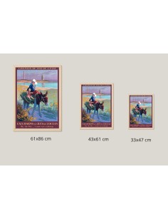 Tailles disponibles pour l'affiche vintage Île de Ré