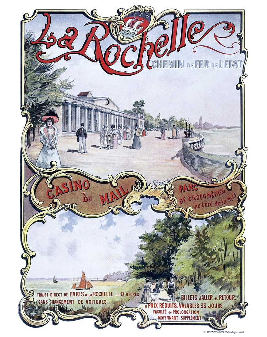 Affiche La Rochelle Casino du Mail par Jules Semont