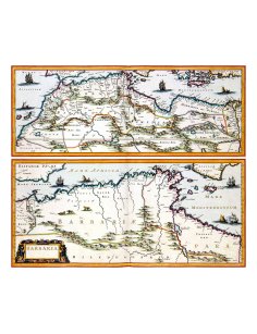 Carte ancienne Barbarie Maghreb par Nicolas Sanson