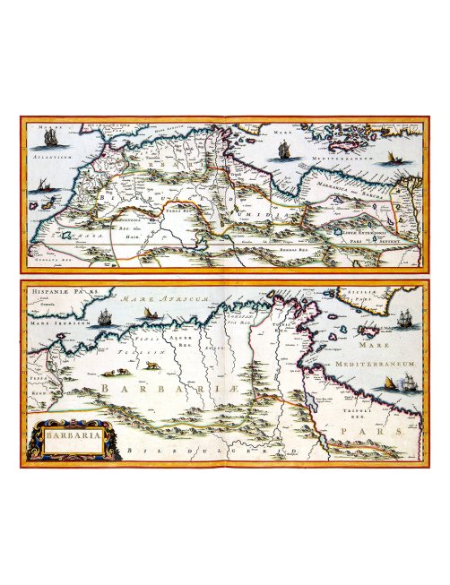 Carte ancienne Barbarie Maghreb par Nicolas Sanson