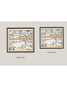Tailles disponibles carte ancienne Barbarie 1650