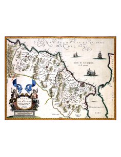 Carte ancienne Maroc Fès Atlantique par Willem Blaeu