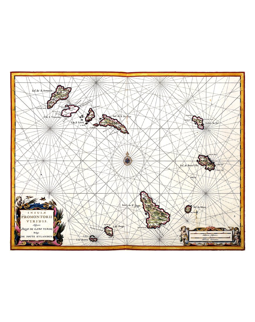 Carte ancienne Cap Vert par Joan Blaeu 1667