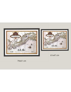 Tailles disponibles carte ancienne Pérou 1630