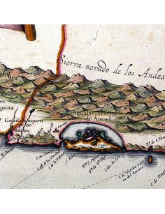 Détail de la province d'Ancud sur la carte du Chili