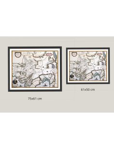 Tailles disponibles carte ancienne Empire Moghol 1638